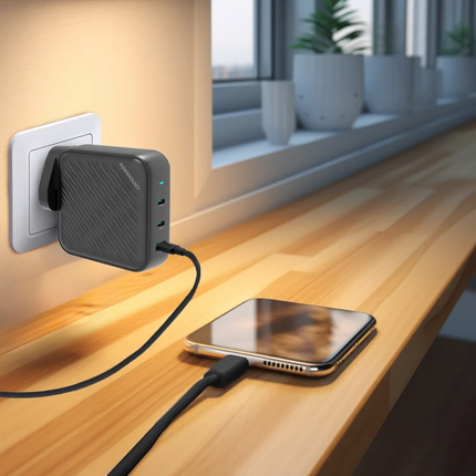 ​
Powerology 140w Dual PD GaN Charger is a really powerful charger and a brilliant choice for professionals with energy-intensive devices. This charge