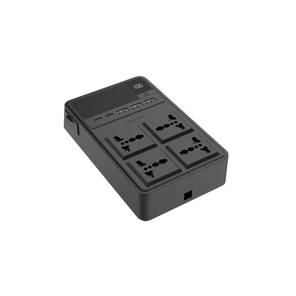 The Powerology 2500W 4 AC Power Strip with Built-In Cables is the perfect multi-purpose power solution. This product is designed to withstand all inpu