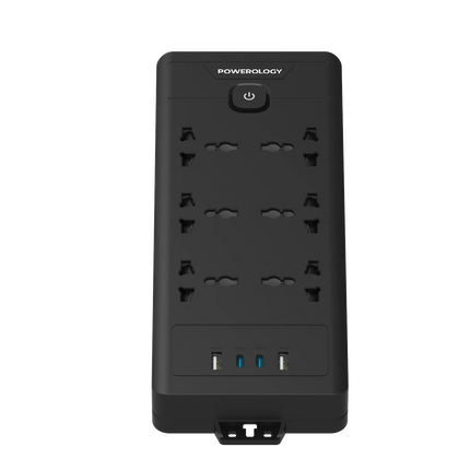 The Powerology 6AC 2500W Power Strip is a universal and high-speed charging strip that can accommodate all your power needs. It has a universal input 