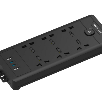 The Powerology 6AC 2500W Power Strip is a universal and high-speed charging strip that can accommodate all your power needs. It has a universal input 