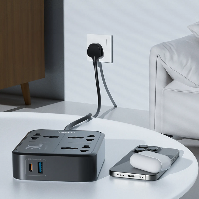 The Powerology Power Strip 3250W is a high-performance, multifunctional power solution for your home or office. Famous for the great 3250W rated power