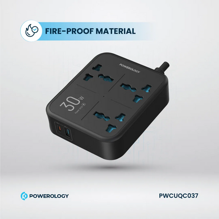 The Powerology Power Strip 3250W is a high-performance, multifunctional power solution for your home or office. Famous for the great 3250W rated power