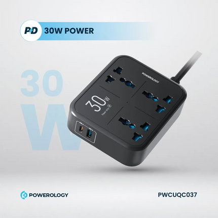 The Powerology Power Strip 3250W is a high-performance, multifunctional power solution for your home or office. Famous for the great 3250W rated power