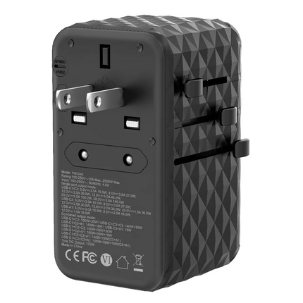 Powerology GaN 170W Universal Charger with 4-Ports Fast Charging + AC is the next-generation, high-power charger that meets the requirements of the mo