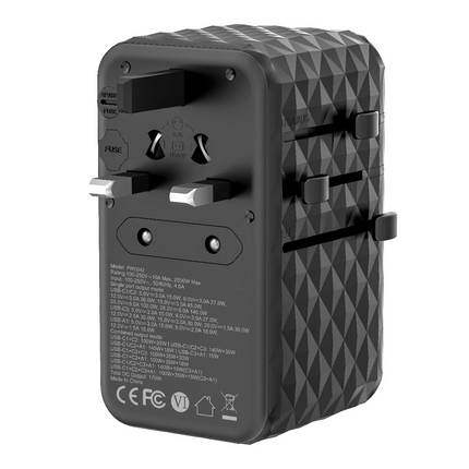 Powerology GaN 170W Universal Charger with 4-Ports Fast Charging + AC is the next-generation, high-power charger that meets the requirements of the mo