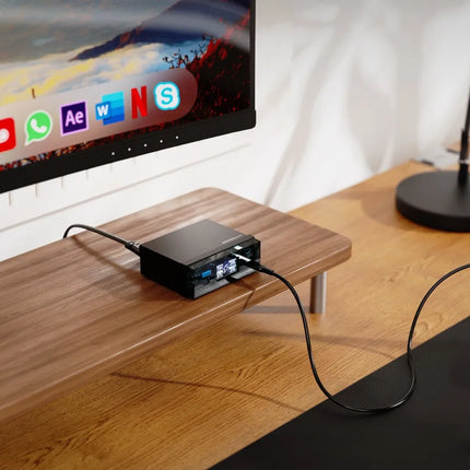 Powerology Power Hub Desktop Charging Station - Black