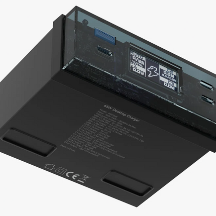 Powerology Power Hub Desktop Charging Station - Black - The Powerology Power Hub Desktop Charging Station is a powerful charging solution with power output capacities of up to 65W