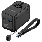 Powereology PD 20W Universal Travel Adapter with 4000mAh Power Bank
