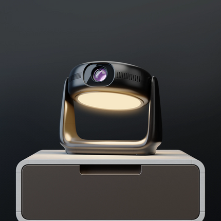 The Powerology Rotating Stand Portable Projector is a state-of-the-art device that brings the magic of the big screen right into your home with its ad