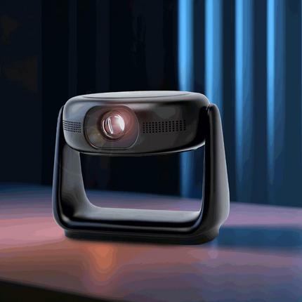 The Powerology Rotating Stand Portable Projector is a state-of-the-art device that brings the magic of the big screen right into your home with its ad