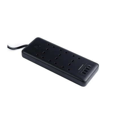 organize your desk by use of Powerology 6 AC
Multi-Port Power Strip! This multi-Port 48W Power hub is an all-in-one device
and is a clever choice for 