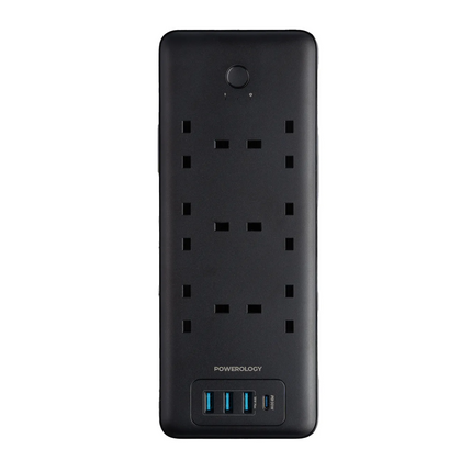 organize your desk by use of Powerology 6 AC
Multi-Port Power Strip! This multi-Port 48W Power hub is an all-in-one device
and is a clever choice for 