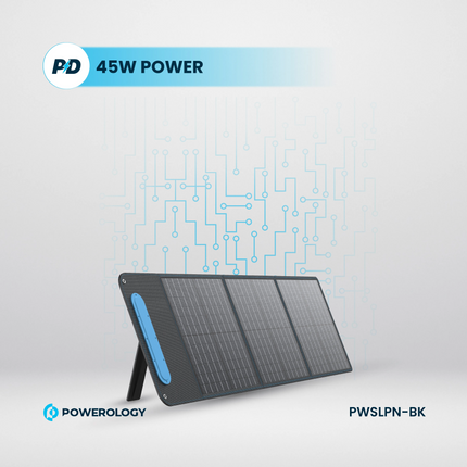 This is the Powerology Mono Crystalline Solar Panel, a perfect tool for all the people who care about the ecosystem, and better ways to provide electr