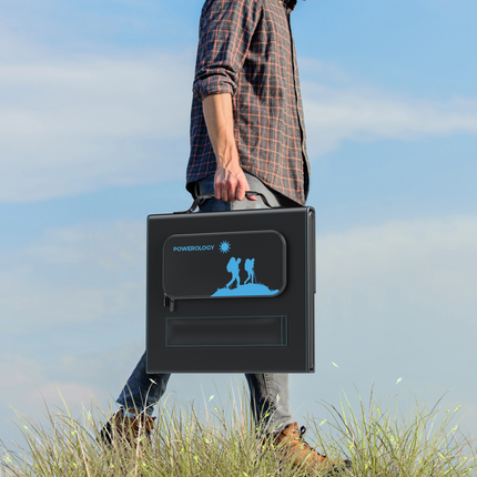 This is the Powerology Mono Crystalline Solar Panel, a perfect tool for all the people who care about the ecosystem, and better ways to provide electr