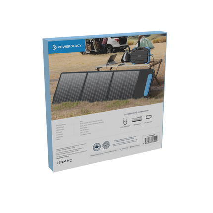This is the Powerology Mono Crystalline Solar Panel, a perfect tool for all the people who care about the ecosystem, and better ways to provide electr
