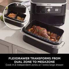 Ninja Foodi FlexDrawer MegaZone Air Fryer 10.4L AF500ME - Clix