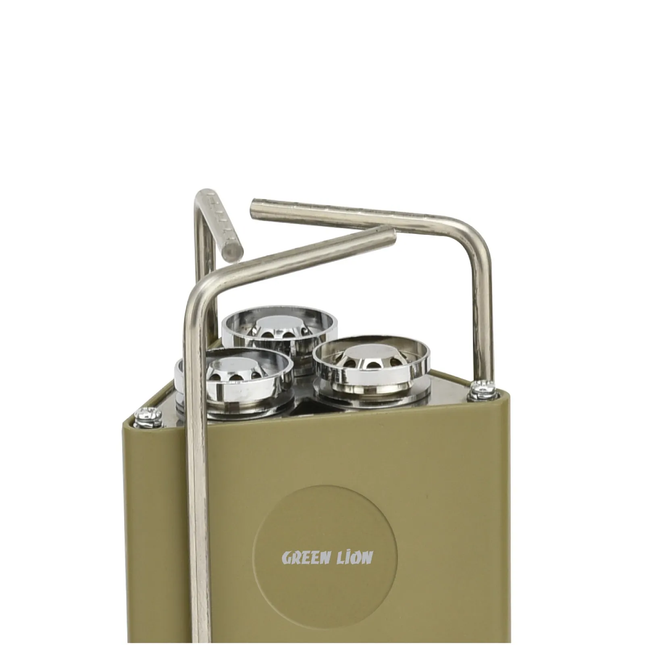 GREEN LION 3-BURNER FOLDABLE CAMPING STOVE - KHAKI