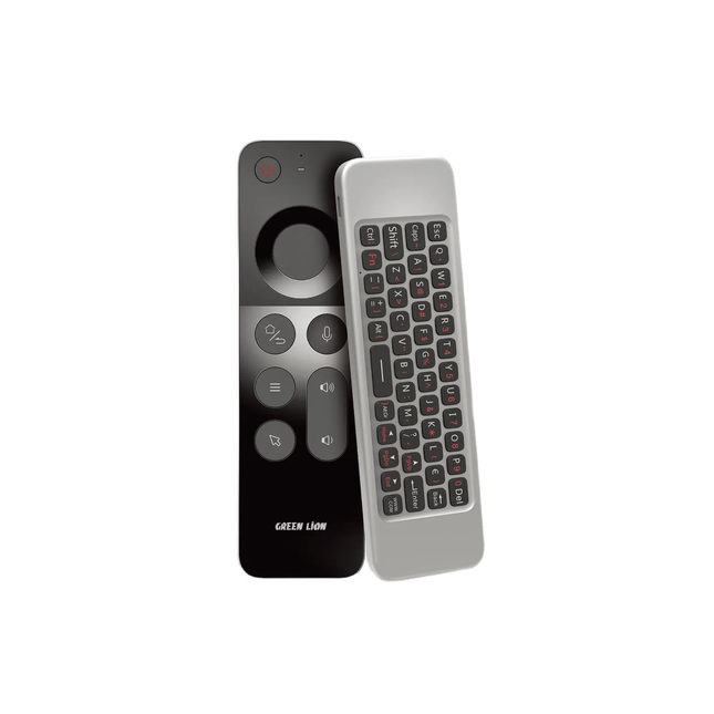 GREEN LION 4 IN 1 WIRELESS REMOTE WITH KEYBOARD - BLACK