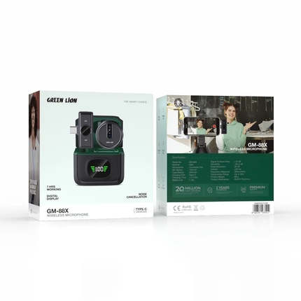 GREEN LION GM-88X WIRELESS MICROPHONE - BLACK