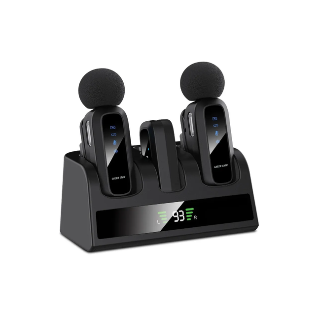 GREEN LION GM-89X 2 IN 1 WIRELESS MICROPHONE - BLACK