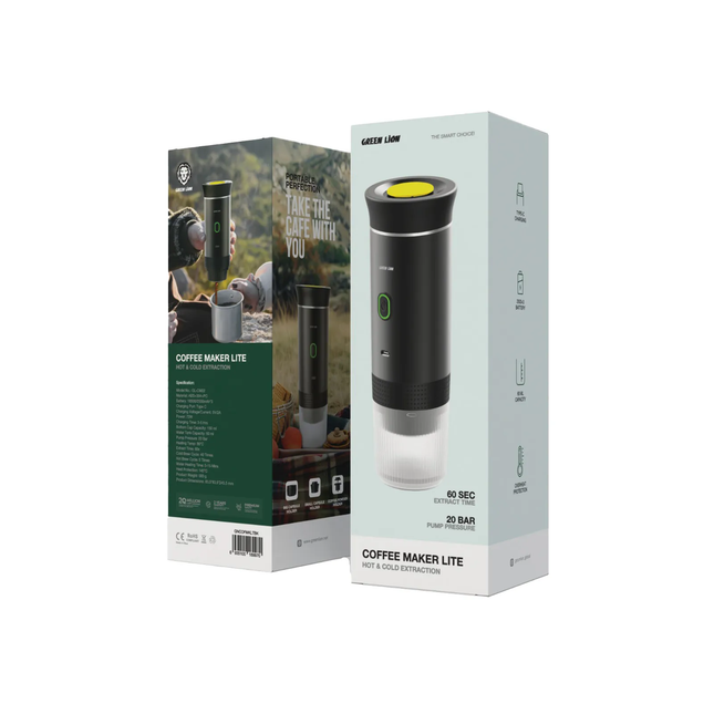 GREEN LION G-PORTABLE LITE COFFEE MAKER 60ML - BLACK