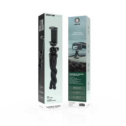 GREEN LION FLEXIBLE TRIPOD WITH FOAM GRIPS - BLACK