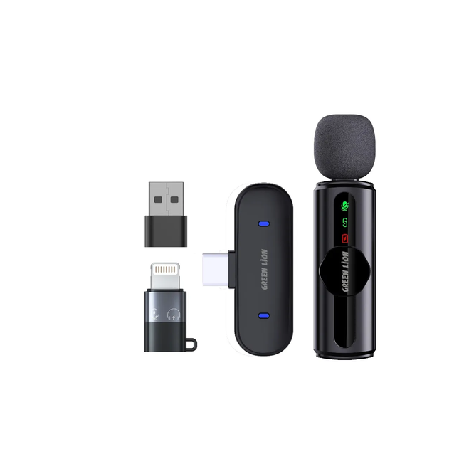 GREEN LION GM-75X MICROPHONE 3 IN 1 - BLACK