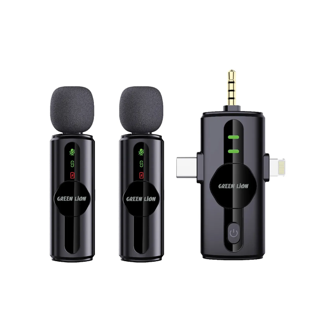 GREEN LION GM-80X MICROPHONE 3 IN 1 - BLACK