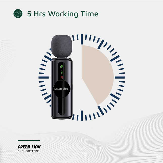 GREEN LION GM-80X MICROPHONE 3 IN 1 - BLACK