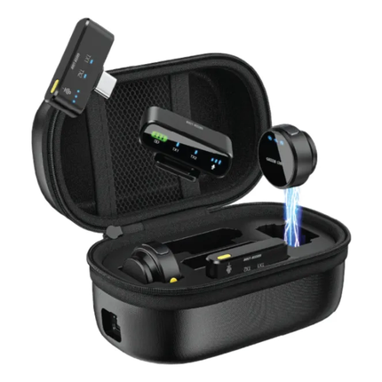 GREEN LION GM-85X 3 IN 1 WIRELESS MICROPHONE - BLACK