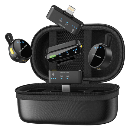 GREEN LION GM-85X 3 IN 1 WIRELESS MICROPHONE - BLACK