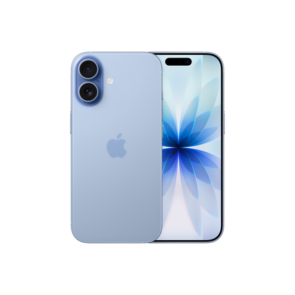 iPhone 17 Mist Blue front view - best price in Egypt with 2-year official warranty