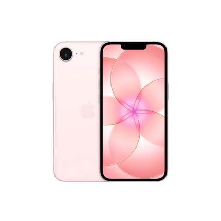 iPhone 17e Soft Pink front view - best price in Egypt with 2-year official warranty