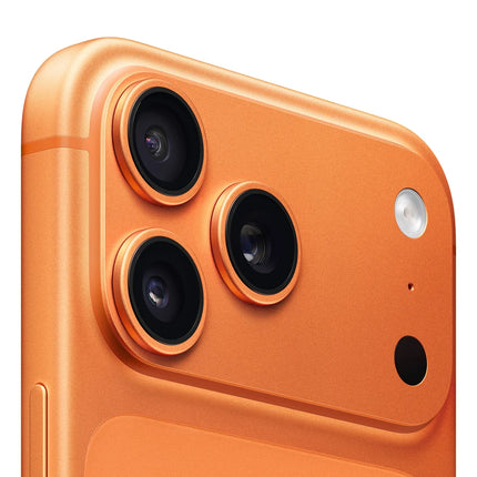 iPhone 17 Pro Max 256GB Cosmic Orange side profile - brand new sealed with official warranty