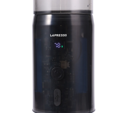 LePresso Portable Mini Espresso Machine with Travel Pouch - Black
