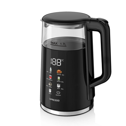 Lepresso Electric Window Kettle Multi-Temprature Display - Black