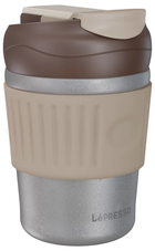 LEPRESSO MORNINGSCAPE TUMBLER MUG DUAL SIP - GRAY
