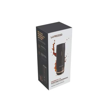 LePresso Momento 2.0 Portable Espresso Coffee Machine 75W - Black