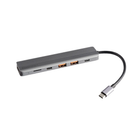 Powerology 6-in-1 Slim 4K HDMI USB-C Hub