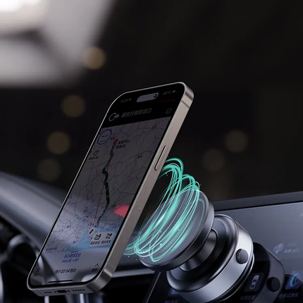 PORODO AUTO ELECTRIC SUCCTION 360 ROTABLE MAGNETIC MOUNT  - BLACK