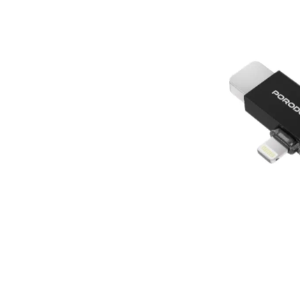 PORODO 3-IN-1 MEMORY CARD READER - BLACK