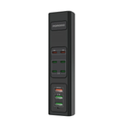 PORODO 85W X6 PD X3 USB FAST CHARGING STRIP UK (2M WIRE) - BLACK