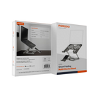 PORODO 2-IN-1 ADJUSTABLE AND FOLDABLE LAPTOP WITH PHONE STAND - SILVER