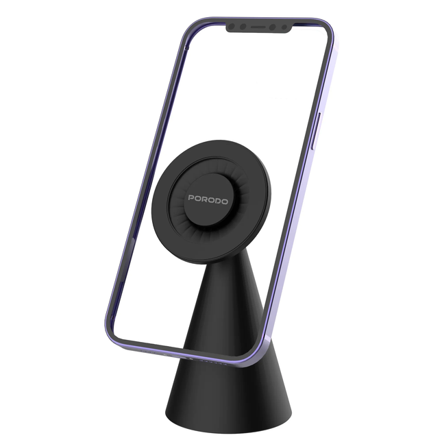 PORODO MAGSAFE ADJUSTABLE MOBILE PHONE HOLDER - BLACK