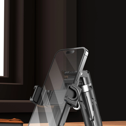 PORODO FOLDABLE SELFIE STICK WITH EXTENDABLE TRIPOD - BLACK