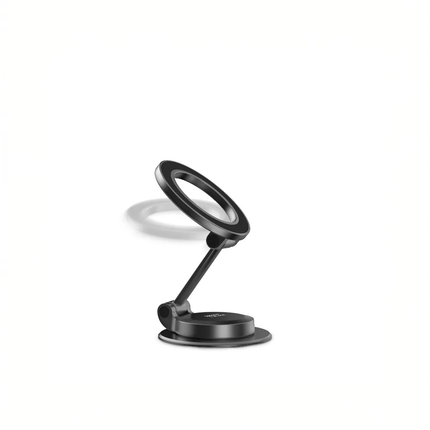 PORODO 360° FOLDABLE DUAL PILOT DISKS WITH GLUE N52 MAGSAFE CAR MOUNT - BLACK