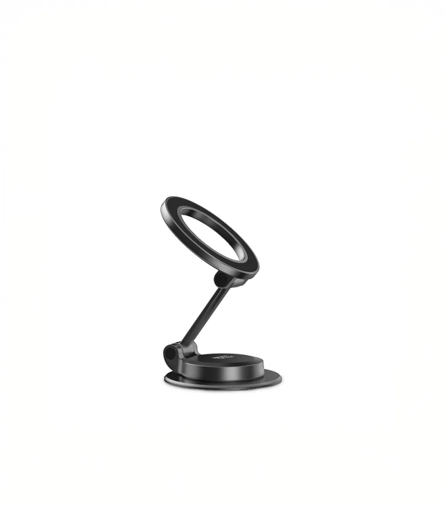 PORODO 360° FOLDABLE DUAL PILOT DISKS WITH GLUE N52 MAGSAFE CAR MOUNT - BLACK