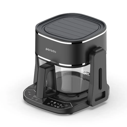 Porodo Lifestyle 2-in-1 Glass Air Fryer – Black