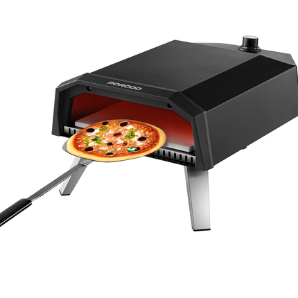 Porodo Lifestyle Portable Stainless Steel Pizza Oven with Foldable Legs and Cutter