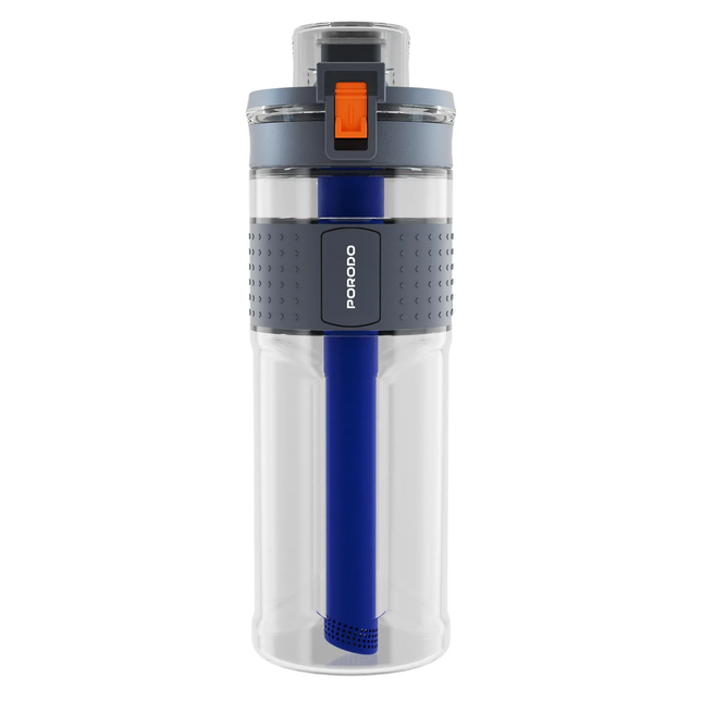 Porodo Lifestyle Water Filter Bottle – 500ml, Black